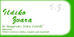 ildiko zvara business card